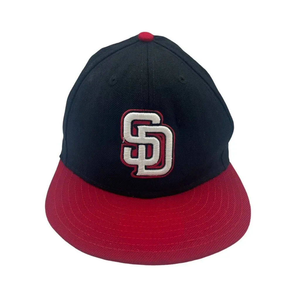 New Era San Diego Padres Fitted Hat Cap Sz 7 3/8